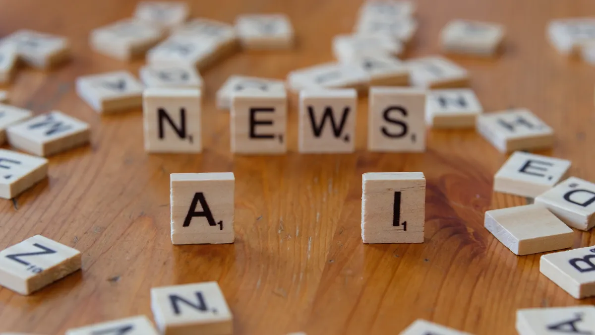 What is the best workflow for updating and republishing AI blog posts? — AI News Concept with Scrabble Letters